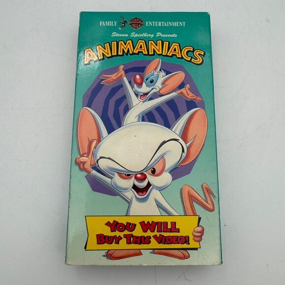 Warner Bros Animaniacs Pinky & the Brain VHS You Will Buy This Video - Picture 2 of 5